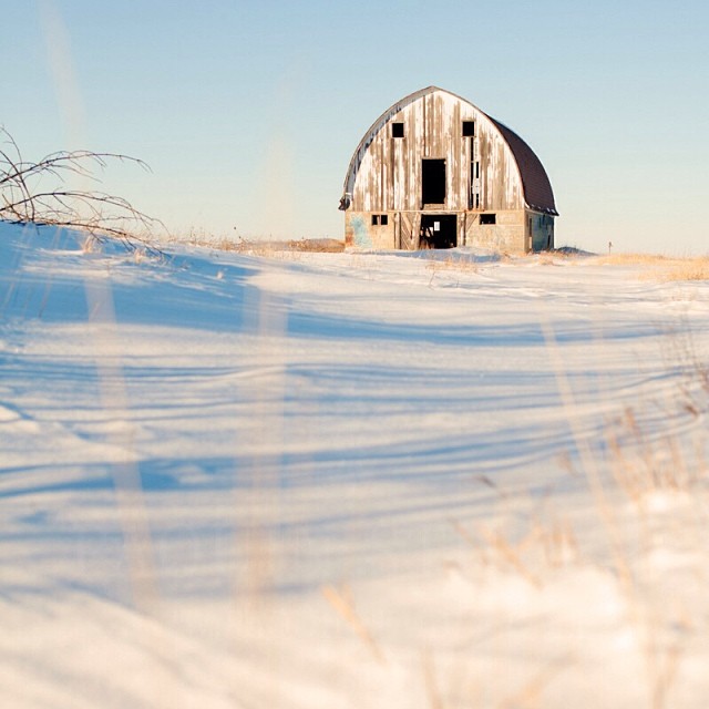 On The Prairie. When there's blizzards and travel warnings, I get a little claustrophobic. So when the sky is clear and the suns out, I love to get out in my jeep with a cappuccino. I'd have liked to have gotten closer to the barn but I was already up to my knees in snow. #ps_boutique #barns #minnesota