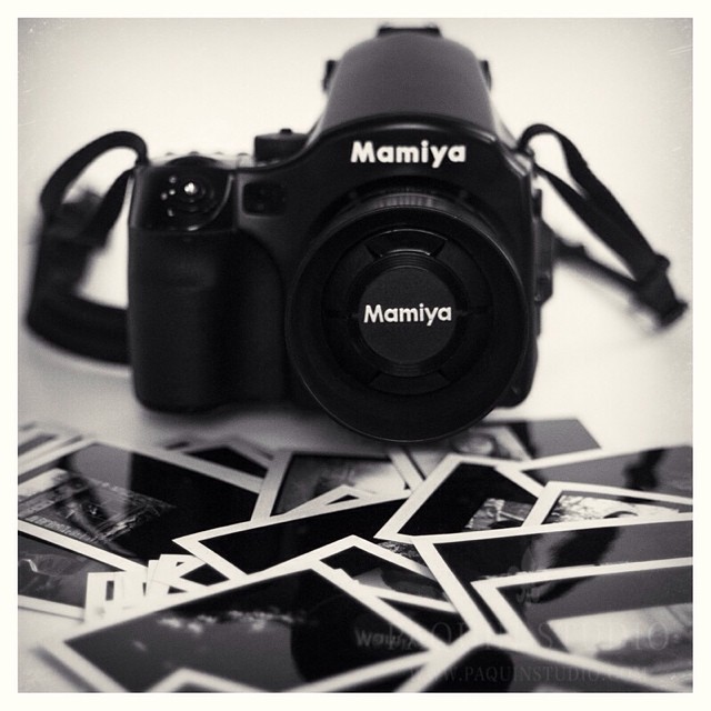 My favorite. Mamyia 645 afd with #mamiya80mmf19 and a bunch of little #polaroids #paquinstudio