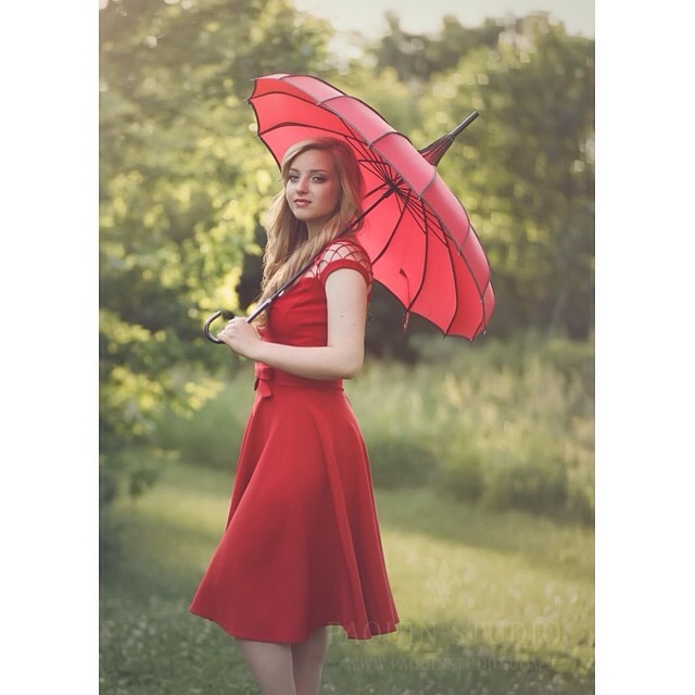 Her Red Umbrella. #seniorpictures #paquinstudio #film #mamiya645 #kodak #portra #filmshooter #minnesota